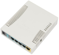 Маршрутизатор MikroTik RB951Ui-2HnD RouterBOARD with 600Mhz CPU, 128MB RAM, 5xLAN